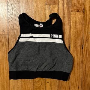 Y2K Victoria Secret PINK Charcoal Gray Sports Bra Top- M